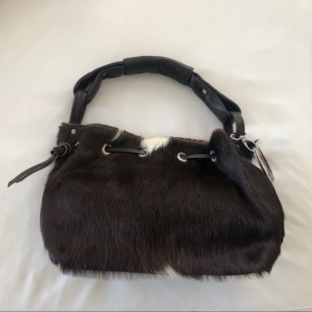 Julie Lindsay Hair on Hyde handbag